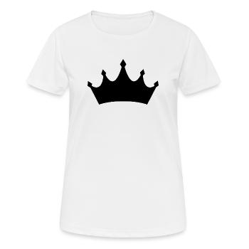Krone - Frauen T-Shirt atmungsaktiv - Weiß - Vorne - AI Model Female 172 dark (172cm)
