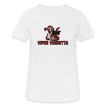Viper Vendetta Cobra Red - Women's Breathable T-Shirt - white - Front - AI Model Female 172 dark (172cm)