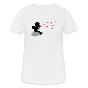Cher ange - T-shirt respirant Femme - blanc - Devant - AI Model Female 172 dark (172cm)