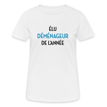 Mover Frachtführer Déménageur Déménagement - Women's Breathable T-Shirt - white - Front - AI Model Female 172 dark (172cm)