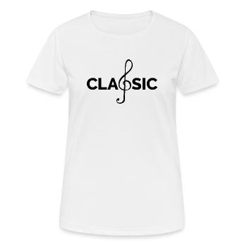 Musique classique Musiciens Instruments classiques icône - T-shirt respirant Femme - blanc - Devant - AI Model Female 172 dark (172cm)