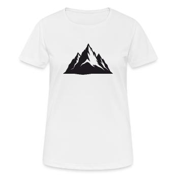 Gebirge - Frauen T-Shirt atmungsaktiv - Weiß - Vorne - AI Model Female 172 dark (172cm)
