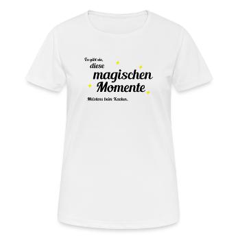 Magische Momente - Frauen T-Shirt atmungsaktiv - Weiß - Vorne - AI Model Female 172 dark (172cm)