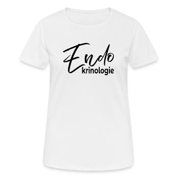 Endokrinologie Schilddrüse - Frauen T-Shirt atmungsaktiv - Weiß - Vorne - AI Model Female 172 dark (172cm)