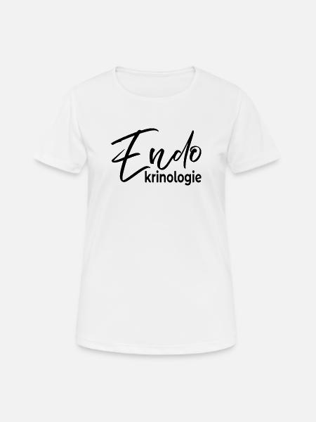 Endokrinologie Schilddrüse - Frauen T-Shirt atmungsaktiv - Weiß