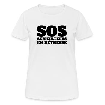 Bauer, Bauern, Viehzüchter - Frauen T-Shirt atmungsaktiv - Weiß - Vorne - AI Model Female 172 dark (172cm)