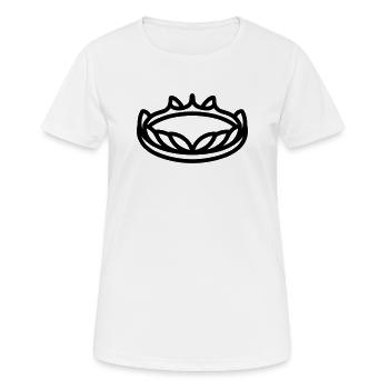 Diadem - Frauen T-Shirt atmungsaktiv - Weiß - Vorne - AI Model Female 172 dark (172cm)