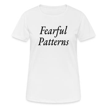 Fearful Patterns - Women's Breathable T-Shirt - white - Front - AI Model Female 172 dark (172cm)