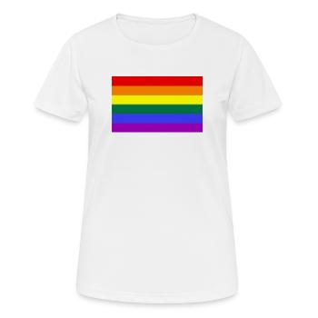 Gay Pride - Frauen T-Shirt atmungsaktiv - Weiß - Vorne - AI Model Female 172 dark (172cm)