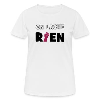 Wir verlieren nichts! - Frauen T-Shirt atmungsaktiv - Weiß - Vorne - AI Model Female 172 dark (172cm)