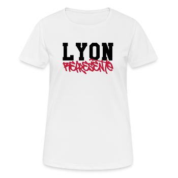 Lyon Représente - T-shirt respirant Femme - blanc - Devant - AI Model Female 172 dark (172cm)