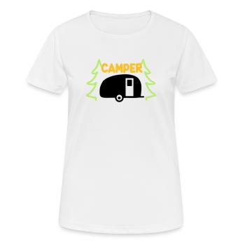 Camper - ready for vacation - Women's Breathable T-Shirt - white - Front - AI Model Female 172 dark (172cm)