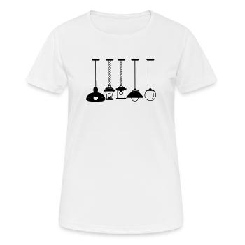 Hang lamps and lights - Women's Breathable T-Shirt - white - Front - AI Model Female 172 dark (172cm)