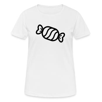 Bonbon - T-shirt respirant Femme - blanc - Devant - AI Model Female 172 dark (172cm)