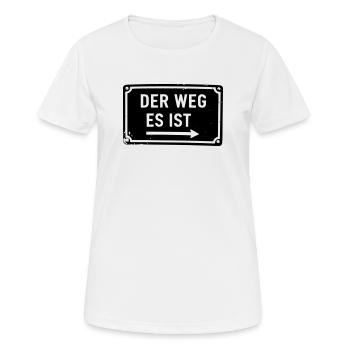 La Voie Est - C’est La Voie - Voie Lactée - T-shirt respirant Femme - blanc - Devant - AI Model Female 172 dark (172cm)