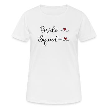 Bride Squad - Team Braut - Women's Breathable T-Shirt - white - Front - AI Model Female 172 dark (172cm)