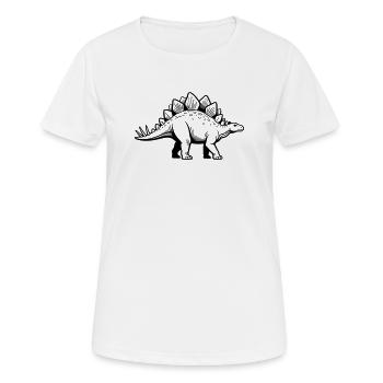 Stegosaurus - Women's Breathable T-Shirt - white - Front - AI Model Female 172 dark (172cm)