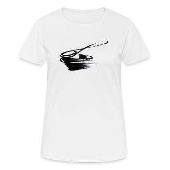 cuillère 01 - T-shirt respirant Femme - blanc - Devant - AI Model Female 172 dark (172cm)