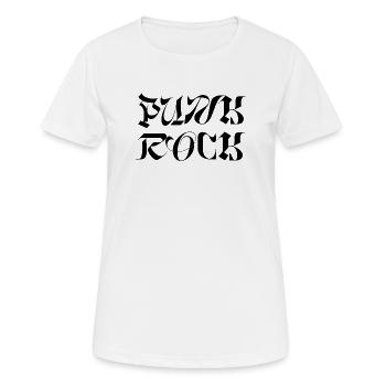 Punkrock-Logo - Frauen T-Shirt atmungsaktiv - Weiß - Vorne - AI Model Female 172 dark (172cm)