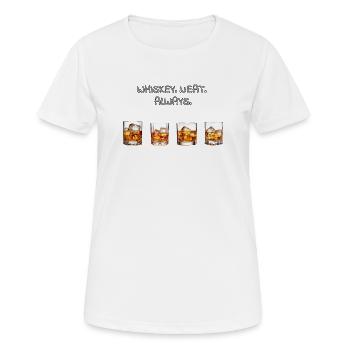 Noble whisky design for real connoisseurs. Minimalist - Women's Breathable T-Shirt - white - Front - AI Model Female 172 dark (172cm)