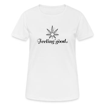 Feeling good - Women's Breathable T-Shirt - white - Front - AI Model Female 172 dark (172cm)