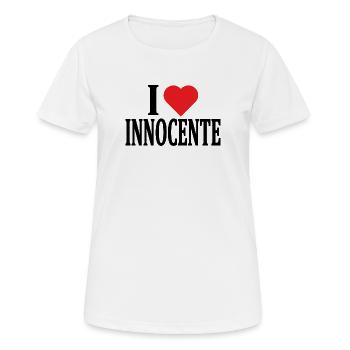t-shirt J’adore Innocente idée cadeau t-shirt - T-shirt respirant Femme - blanc - Devant - AI Model Female 172 dark (172cm)