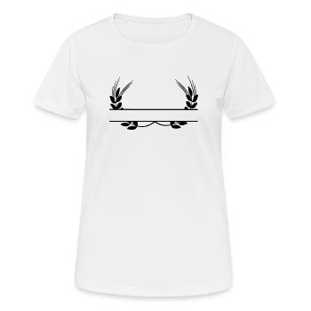 Logo grain products - Women's Breathable T-Shirt - white - Front - AI Model Female 172 dark (172cm)
