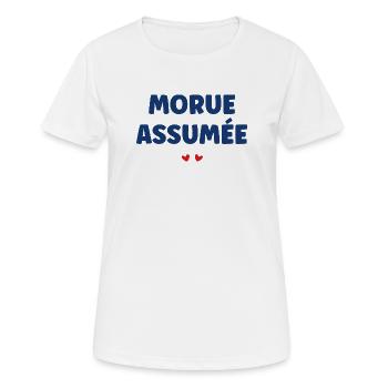 Cod assumed: Sea humour - Women's Breathable T-Shirt - white - Front - AI Model Female 172 dark (172cm)