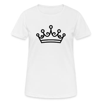 Diadem - Frauen T-Shirt atmungsaktiv - Weiß - Vorne - AI Model Female 172 dark (172cm)
