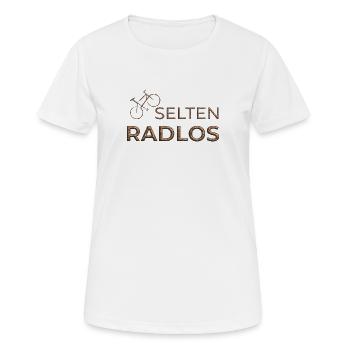 selten radlos geschenk fahrrad shirt 3d kupfer - Frauen T-Shirt atmungsaktiv - Weiß - Vorne - AI Model Female 172 dark (172cm)