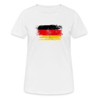 Allemagne Vintage - cadeau Eagle Crest - T-shirt respirant Femme - blanc - Devant - AI Model Female 172 dark (172cm)
