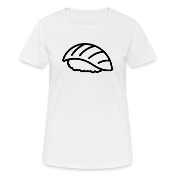 sushi - T-shirt respirant Femme - blanc - Devant - AI Model Female 172 dark (172cm)