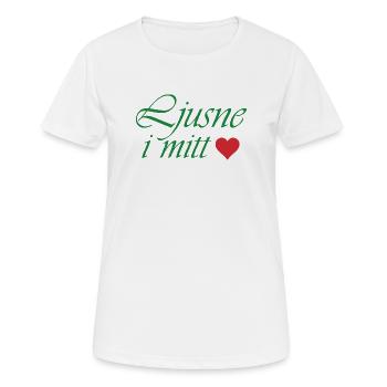 Illumine mon cœur - T-shirt respirant Femme - blanc - Devant - AI Model Female 172 dark (172cm)