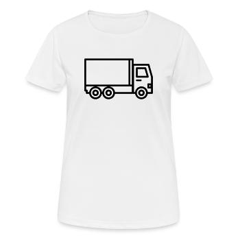 truck - Women's Breathable T-Shirt - white - Front - AI Model Female 172 dark (172cm)