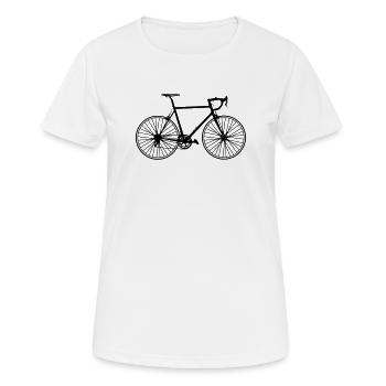 Vélo de route classique – un amour pur du vélo - T-shirt respirant Femme - blanc - Devant - AI Model Female 172 dark (172cm)