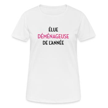 Mover Frachtführer Déménageur Déménagement - Women's Breathable T-Shirt - white - Front - AI Model Female 172 dark (172cm)