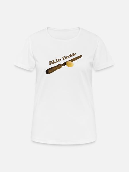 Alte Eierfeile - Frauen T-Shirt atmungsaktiv - Weiß