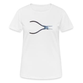 Illustration de la vieille pince - T-shirt respirant Femme - blanc - Devant - AI Model Female 172 dark (172cm)