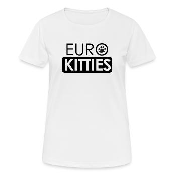 Eurokitties  - Frauen T-Shirt atmungsaktiv - Weiß - Vorne - AI Model Female 172 dark (172cm)