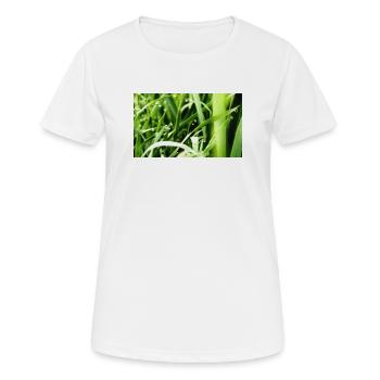 Herbe du matin - T-shirt respirant Femme - blanc - Devant - AI Model Female 172 dark (172cm)