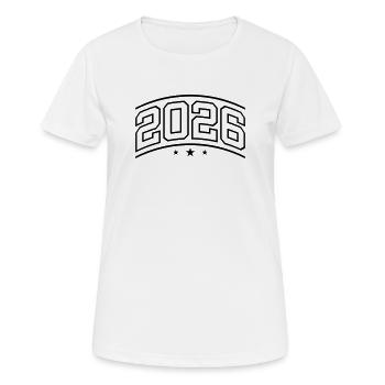 Élément 2026 - T-shirt respirant Femme - blanc - Devant - AI Model Female 172 dark (172cm)