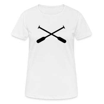 Paddle Boards - T-shirt respirant Femme - blanc - Devant - AI Model Female 172 dark (172cm)