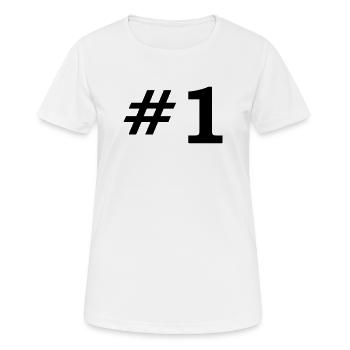 Number One - Women's Breathable T-Shirt - white - Front - AI Model Female 172 dark (172cm)