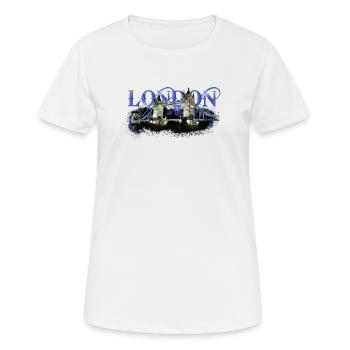 London - Women's Breathable T-Shirt - white - Front - AI Model Female 172 dark (172cm)