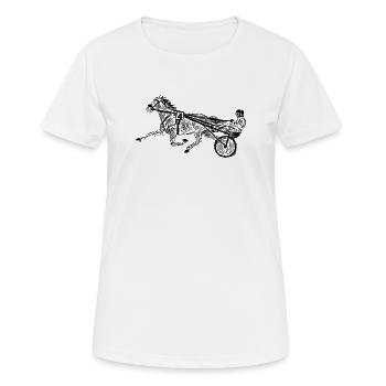 trotter - T-shirt respirant Femme - blanc - Devant - AI Model Female 172 dark (172cm)