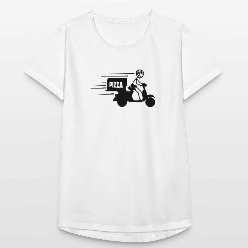 Rollerpaket oder Pizzatext PIZZA Frauen T-Shirt atmungsaktiv