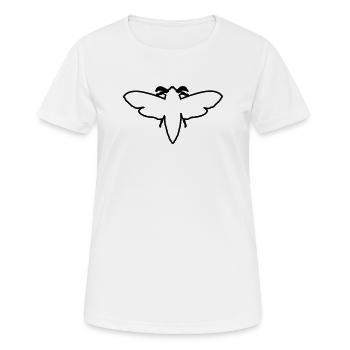 Papillon de nuit 2 - T-shirt respirant Femme - blanc - Devant - AI Model Female 172 dark (172cm)