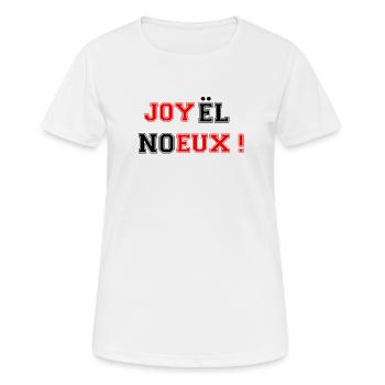 Joyeux Noël inversé - T-shirt respirant Femme - blanc - Devant - AI Model Female 172 dark (172cm)