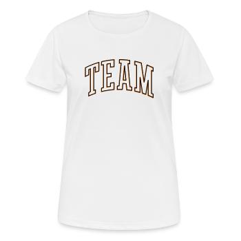 Team Outline - Women's Breathable T-Shirt - white - Front - AI Model Female 172 dark (172cm)