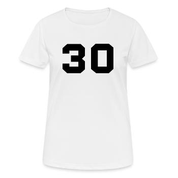 30 - Women's Breathable T-Shirt - white - Front - AI Model Female 172 dark (172cm)